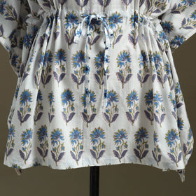 Sanganeri Block Print Cotton Kaftan (Short)