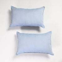 plain pillow covers set 