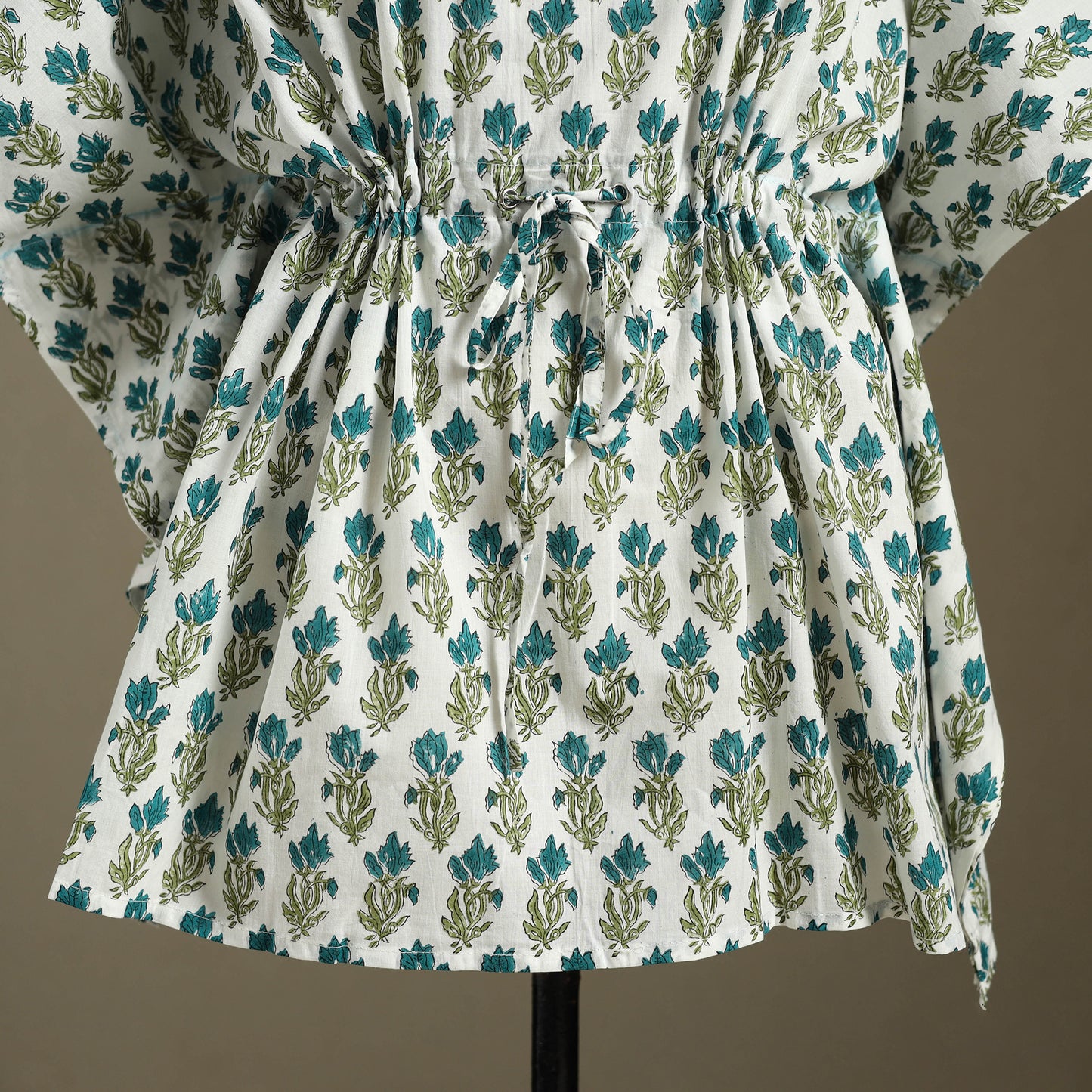 Sanganeri Block Print Cotton Kaftan (Short)