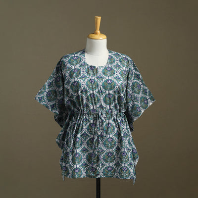 Sanganeri Block Print Cotton Kaftan (Short)