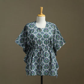 Sanganeri Block Print Cotton Kaftan (Short)