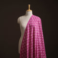 Pink - Bagru Dabu Hand Block Print Natural Dyed Cotton Fabric 70