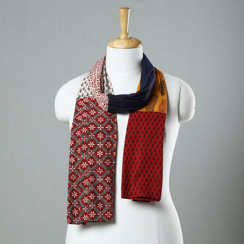  Bagh Block Printed Patchwork Cotton Stole 41 
