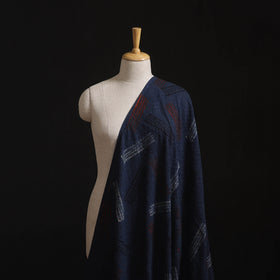 Natural Dyed Ajrakh Hand Block Print Cotton Hakoba Fabric 146