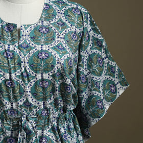 Sanganeri Block Print Cotton Kaftan (Short)