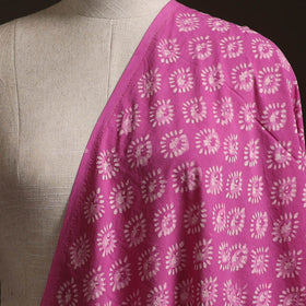 Pink - Bagru Dabu Hand Block Print Natural Dyed Cotton Fabric 70