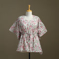 Sanganeri Block Print Cotton Kaftan (Short)