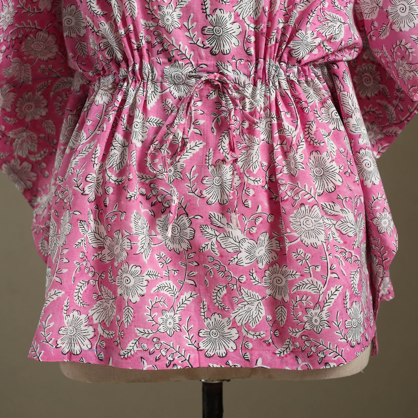 Sanganeri Block Print Cotton Kaftan (Short) 