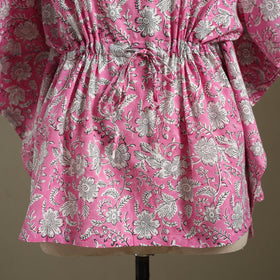 Sanganeri Block Print Cotton Kaftan (Short) 