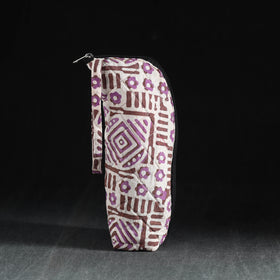 Purple Handmade Cotton 1L Water Bottle Cover