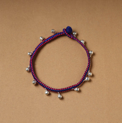 Handcrafted Patwa Thread & Ghungroo Work Anklet 84