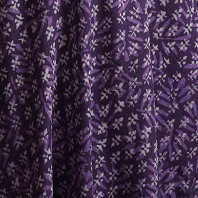 Purple - Bagru Dabu Hand Block Print Natural Dyed Cotton Fabric 71
