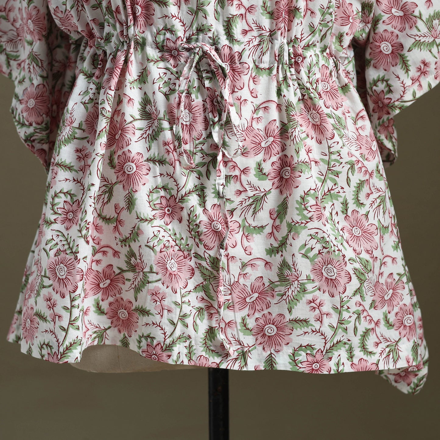 Sanganeri Block Print Cotton Kaftan (Short)