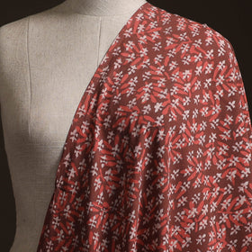 Red - Bagru Dabu Hand Block Print Natural Dyed Cotton Fabric 72