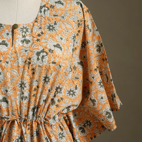 Sanganeri Block Print Cotton Kaftan (Short) 