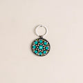 Handpainted Mandala Art Wooden Keychain 50