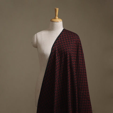 Maroon - Prewashed Cotton Jacquard Fabric 01
