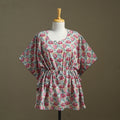 Sanganeri Block Print Cotton Kaftan (Short)