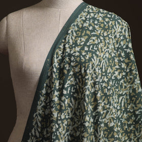 Green - Bagru Dabu Hand Block Print Natural Dyed Cotton Fabric 73