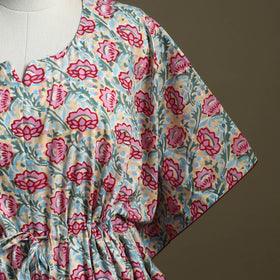 Sanganeri Block Print Cotton Kaftan (Short)