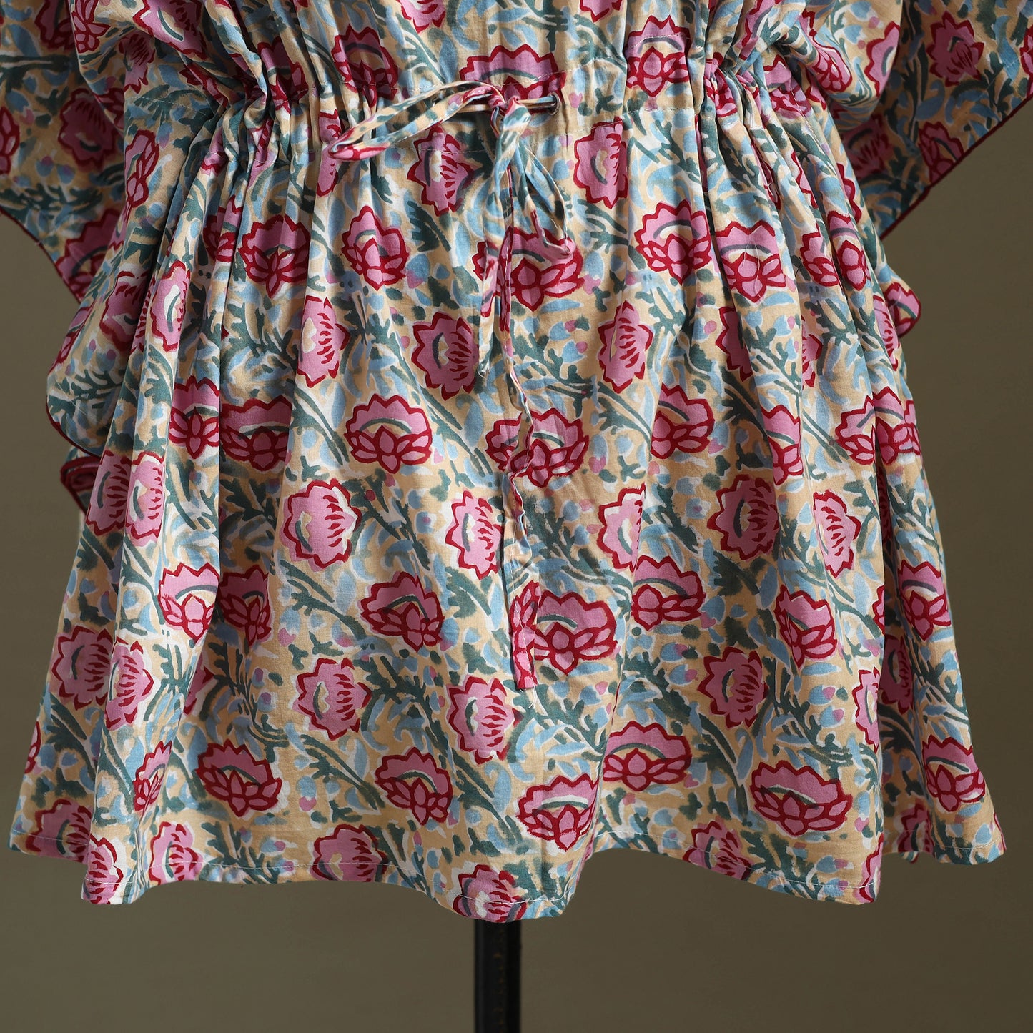 Sanganeri Block Print Cotton Kaftan (Short)