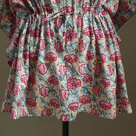 Sanganeri Block Print Cotton Kaftan (Short)