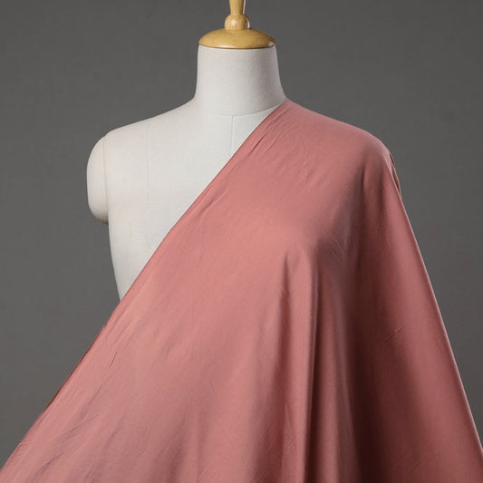 Pink - Prewashed Plain Dyed Pure Cotton Fabric