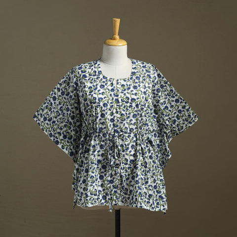 Sanganeri Block Print Cotton Kaftan (Short)