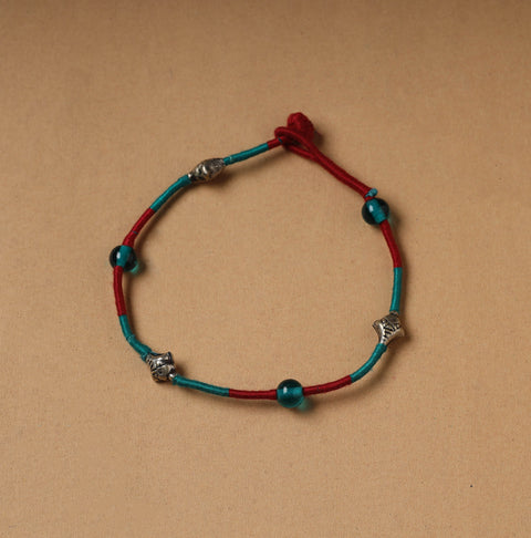 Handcrafted Patwa Thread & Beadwork Anklet 88