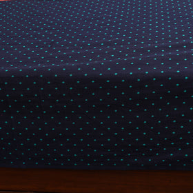 Blue - patchwork cotton double jacquard bedsheet set 14