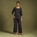 Buy Cotton Ajrakh Block Print Night Suit Set