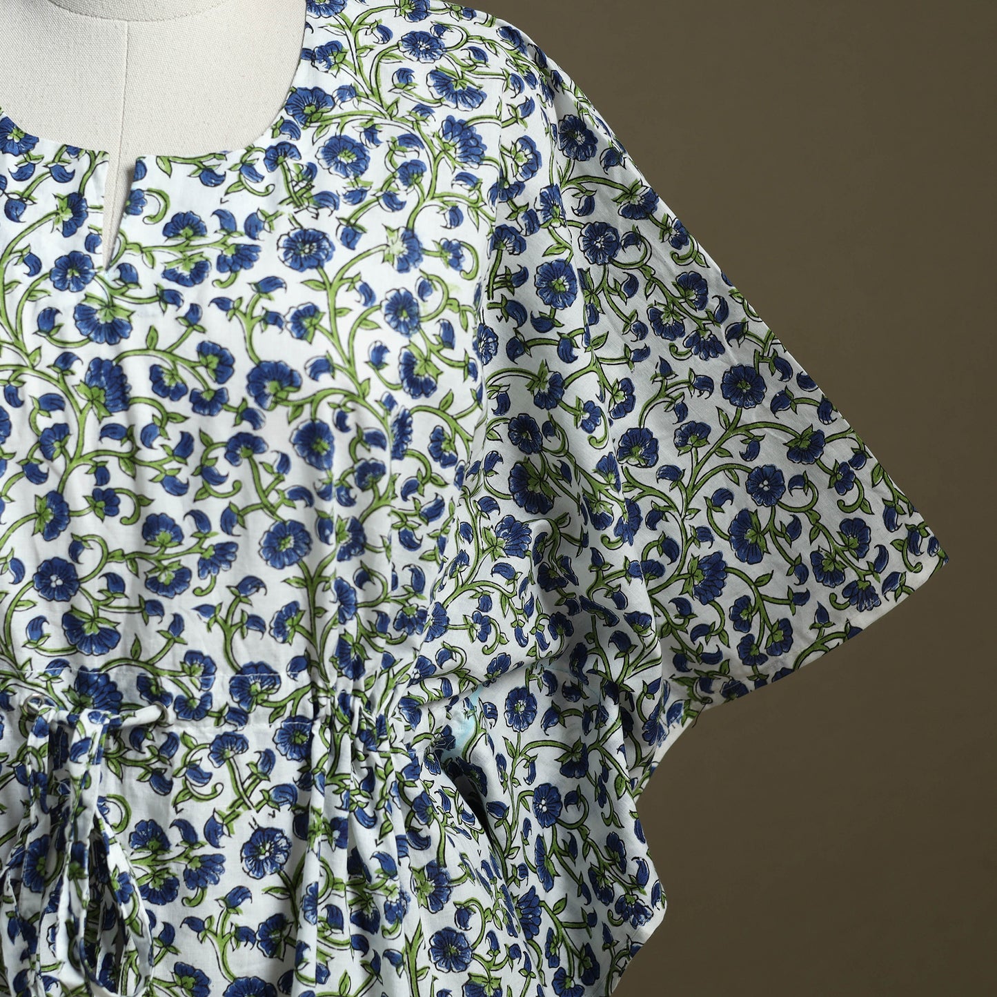 Sanganeri Block Print Cotton Kaftan (Short)