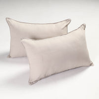 plain pillow covers set 