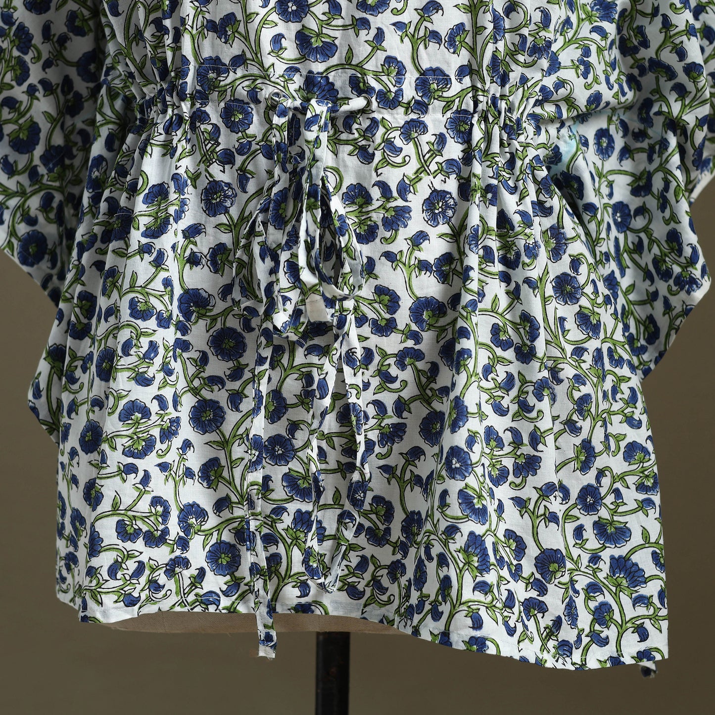 Sanganeri Block Print Cotton Kaftan (Short)