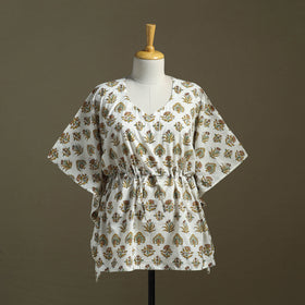Sanganeri Block Print Cotton Kaftan (Short)