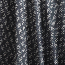 Grey - Bagru Dabu Hand Block Print Natural Dyed Cotton Fabric 75
