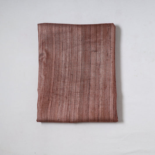 Brown - Vidarbha Tussar Silk Cotton Handloom Precut Fabric 47