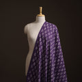 Purple - Bagru Dabu Hand Block Print Natural Dyed Cotton Fabric 76