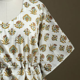 Sanganeri Block Print Cotton Kaftan (Short)