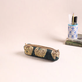 Quilted pencil pouch