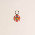 Handpainted Mandala Art Wooden Keychain 55