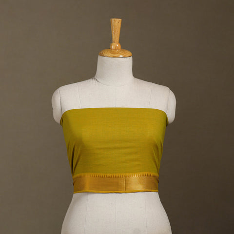 Yellow Dharwad Cotton Blouse Piece
