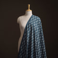 Blue - Bagru Dabu Hand Block Print Natural Dyed Cotton Fabric 77