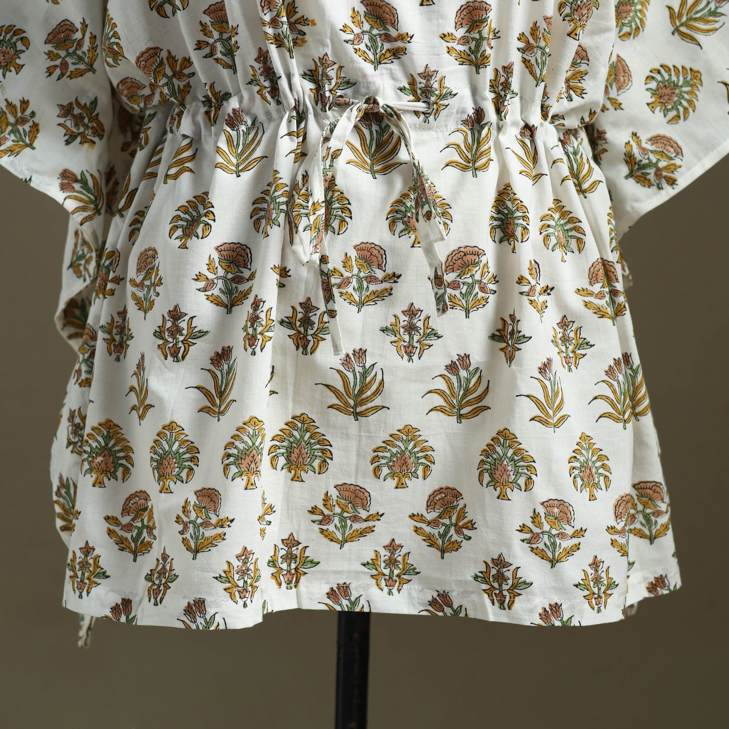 Sanganeri Block Print Cotton Kaftan (Short)