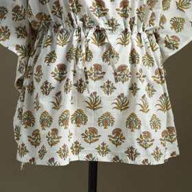 Sanganeri Block Print Cotton Kaftan (Short)