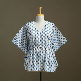 Sanganeri Block Print Cotton Kaftan (Short)