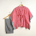 Buy Hand Printed Cotton Kaftan & Pyjama Night Suit Set Online at iTokri.com