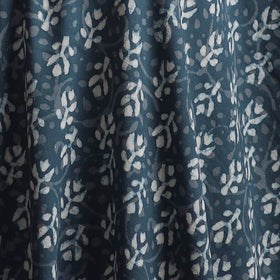 Blue - Bagru Dabu Hand Block Print Natural Dyed Cotton Fabric 77