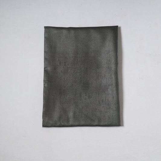 Black - Vidarbha Tussar Silk Cotton Handloom Precut Fabric (1.1 meter) 50