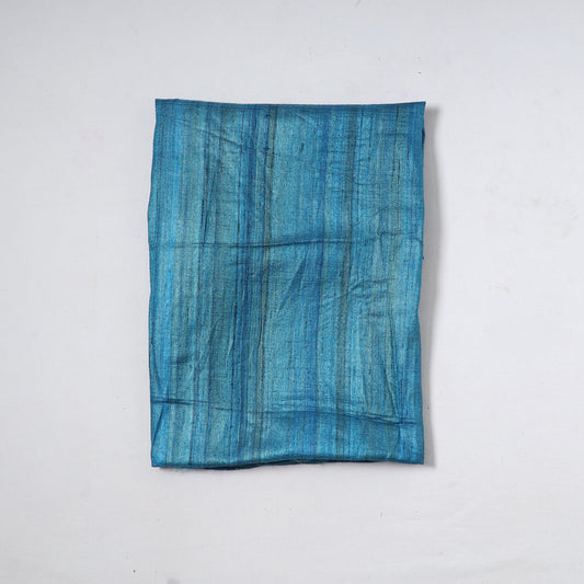 Blue - Vidarbha Tussar Silk Cotton Handloom Precut Fabric (1.2 meter) 51